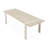 Lotus Bay Narrow Rectangular Dining Table - Sand-121957951