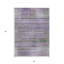 Tapis intérieur lavable rayé mauve 3 pi x 5 pi lavande et gris