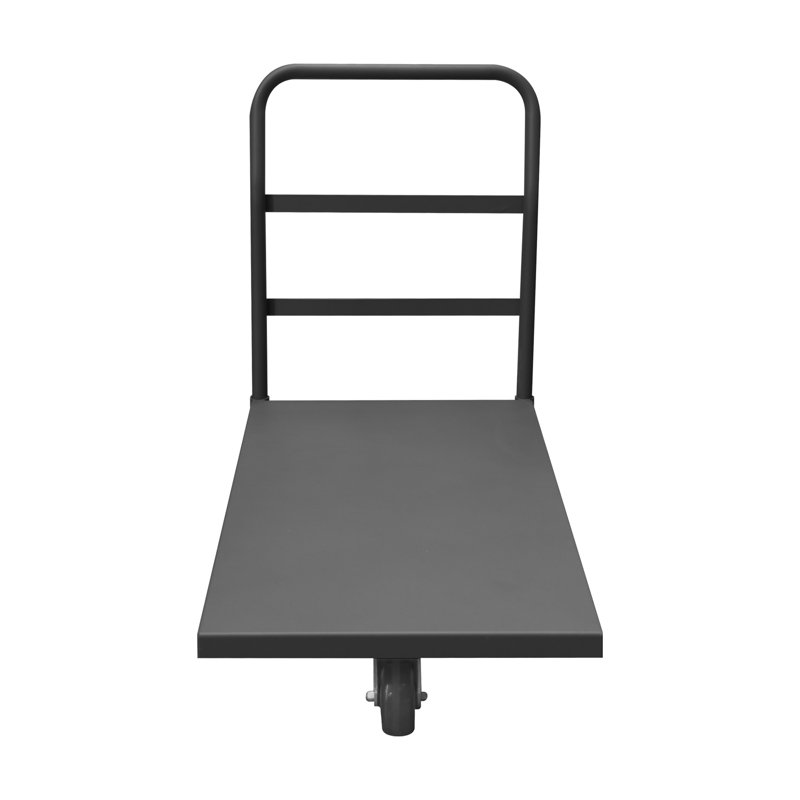 Chariot à plateforme à roues asymétriques de capacité de 1400 lb., H 34,88 po x l 63,63 po x P 24,38 po