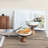 Acacia Wood-Enhanced Stoneware Serving Set