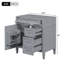 Meuble-lavabo de salle de bain 30 po sans lavabo supérieur, meuble de rangement moderne avec 2 tiroirs et un tiroir rabattable (lavabo non inclus), meuble-lavabo-519760268