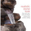 Hailey Weather Resistant Cascade Fountain with Light