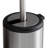 Bath Bliss Self Closing Lid Toilet Brush and Holder with 2 Pack Replacement Brushes