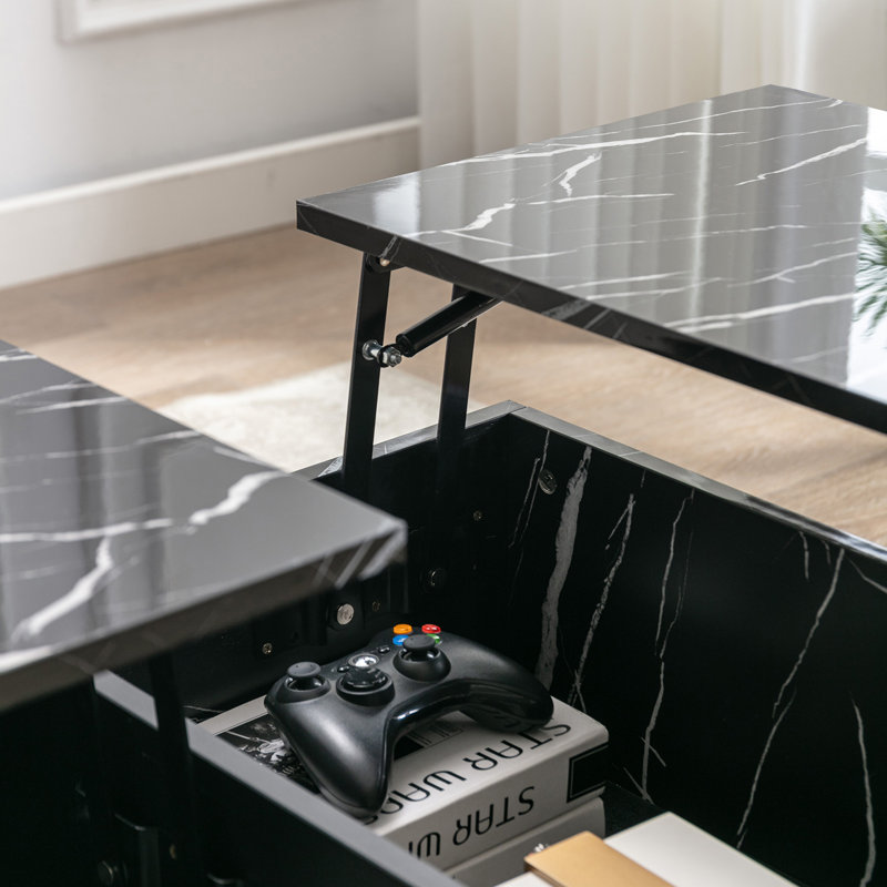 Dekeyzer Coffee Table, Black, Black