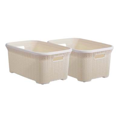 Panier à linge en tricot