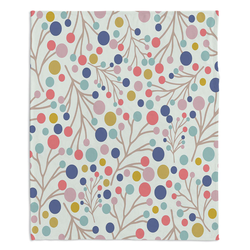  Couverture Pastel Trees 2, Gris, 68 po x 80 po