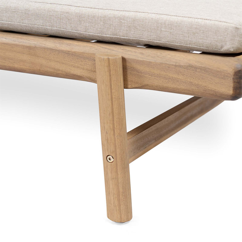 Chaise longue avec coussin Mallacia