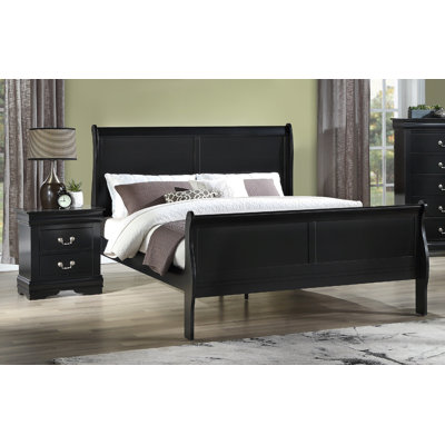 Table de chevet en bois massif à finition noire avec deux tiroirs, style contemporain | Idée de cadeau