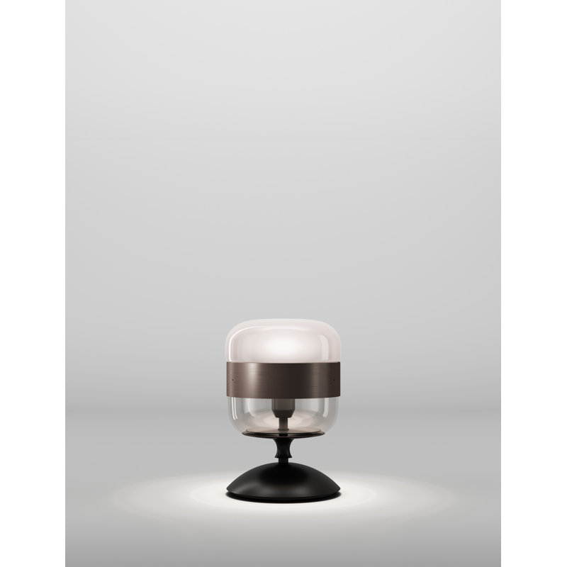 Futura Table Lamp, 11" H x 8" W x 8" D, Smoky Brown