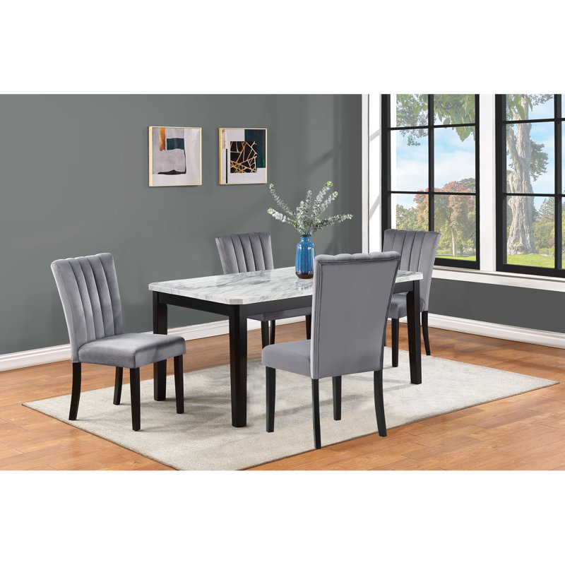 Table de salle à manger rectangulaire Elegant Transitional