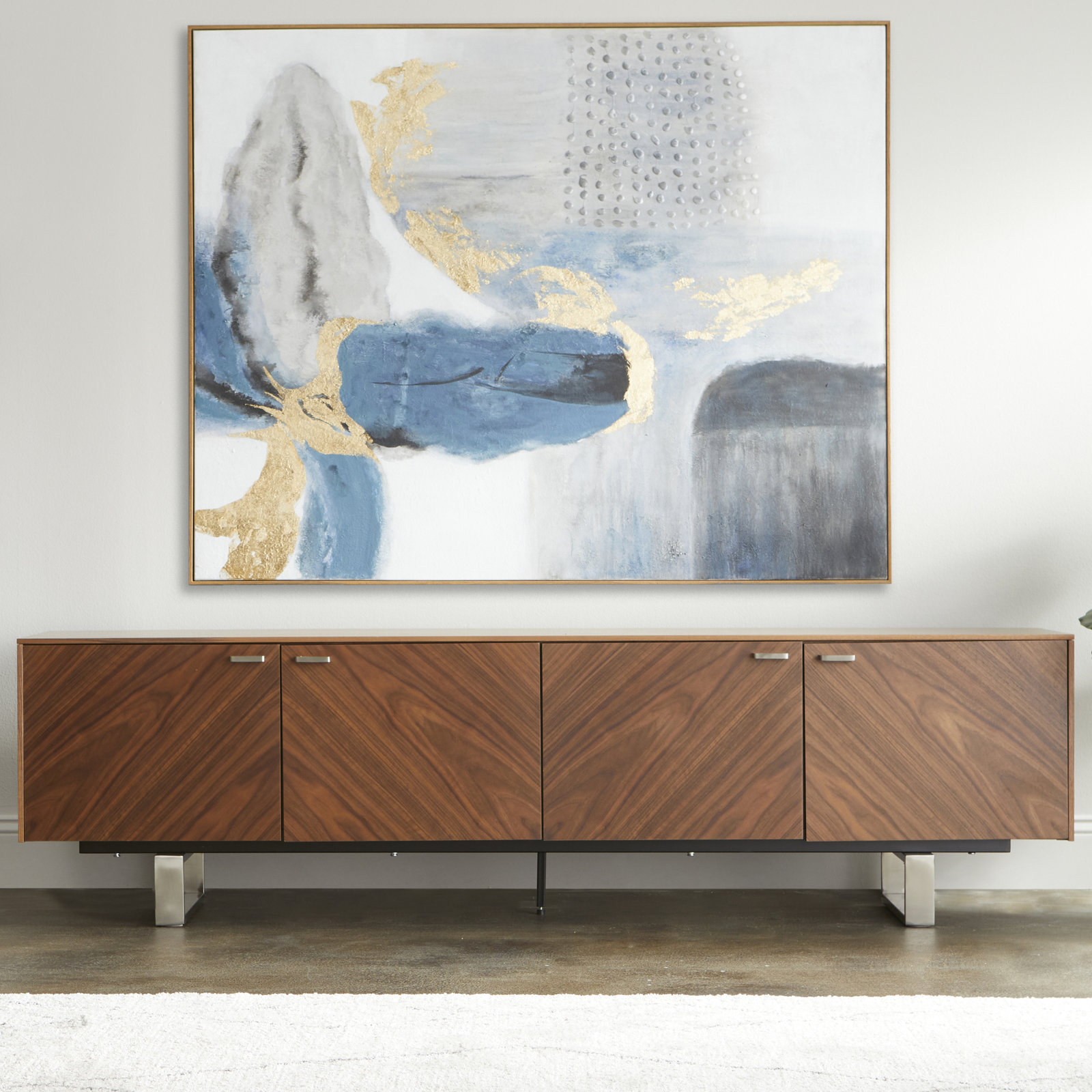 Douglas 71" Stainless Steel TV Stand