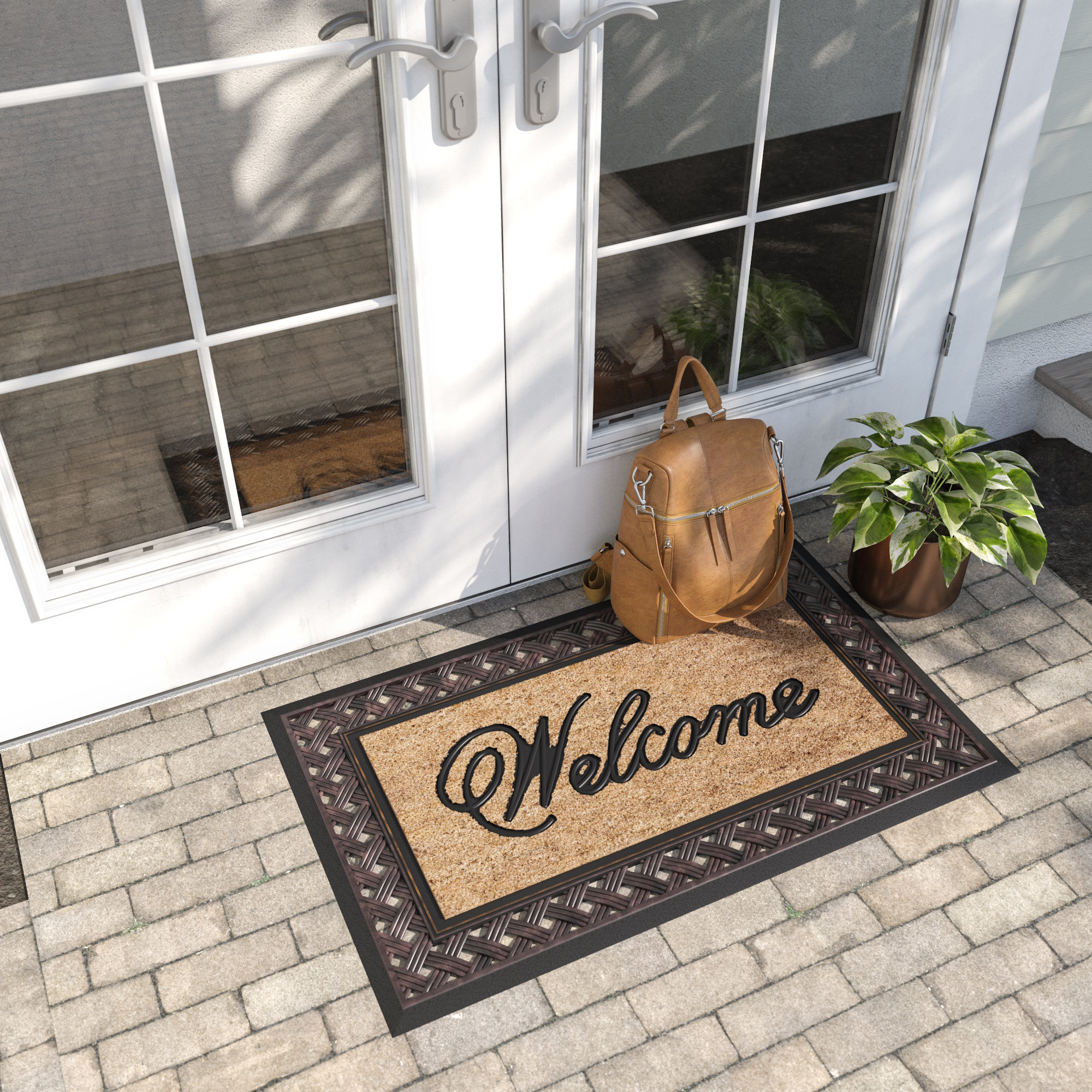 Charlton Home® Codnor Rubber NonSlip Outdoor Thick Durable Doormats