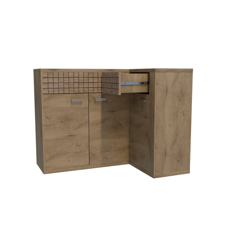 Lemon Grid Corner Sideboard