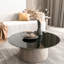 Plateau de table rond en verre trempé de 30 po, 1/4 po d'épaisseur, bord poli