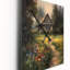 Jaisley - Horloge murale moderne paysage de chalet-1317175208