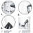 White And Grey High Heels Fashion Brand  Elegance I - Fashion High Heels Metal Wall Art-326573001
