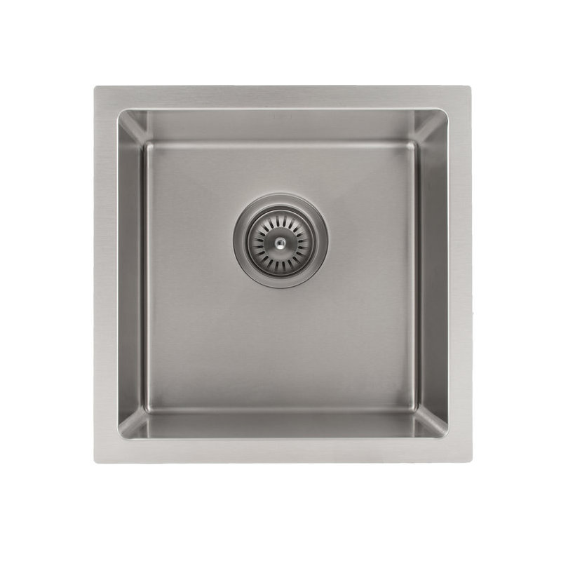 Boreal Stainless Steel 15" L x 15" W Undermount Kitchen Sink with Basket Strainer