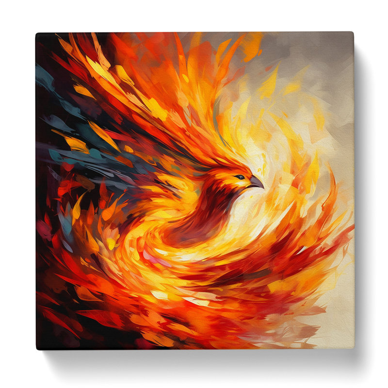Phoenix Abstract Art No.1 - Wrapped Canvas