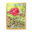 Simple fleur rouge dans le jardin - art mural traditionnel sur toile-896198967-896198963