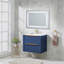 Ensemble de meuble-lavabo mural simple moderne à 2 tiroirs 30 po Nickhi