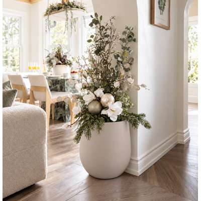 16.5 Inch Kute Nest Corso Fiberstone Planter - Ethereal Mood 16.5"H (Opening 11.5")