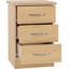 Cascio 3 Drawer Bedside Table-86239700