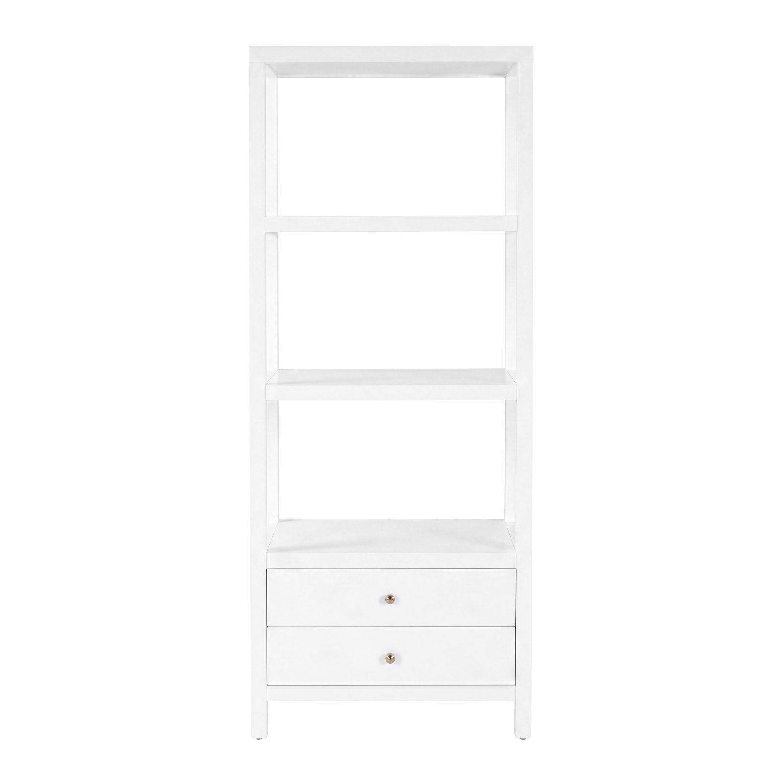 Celine 28" Acacia Bookcase, Smooth White