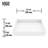 Montauk 23" L x 15" W x 5" H Rectangular White Matte Stone™ Vessel Bathroom Sink with 11" H Faucet