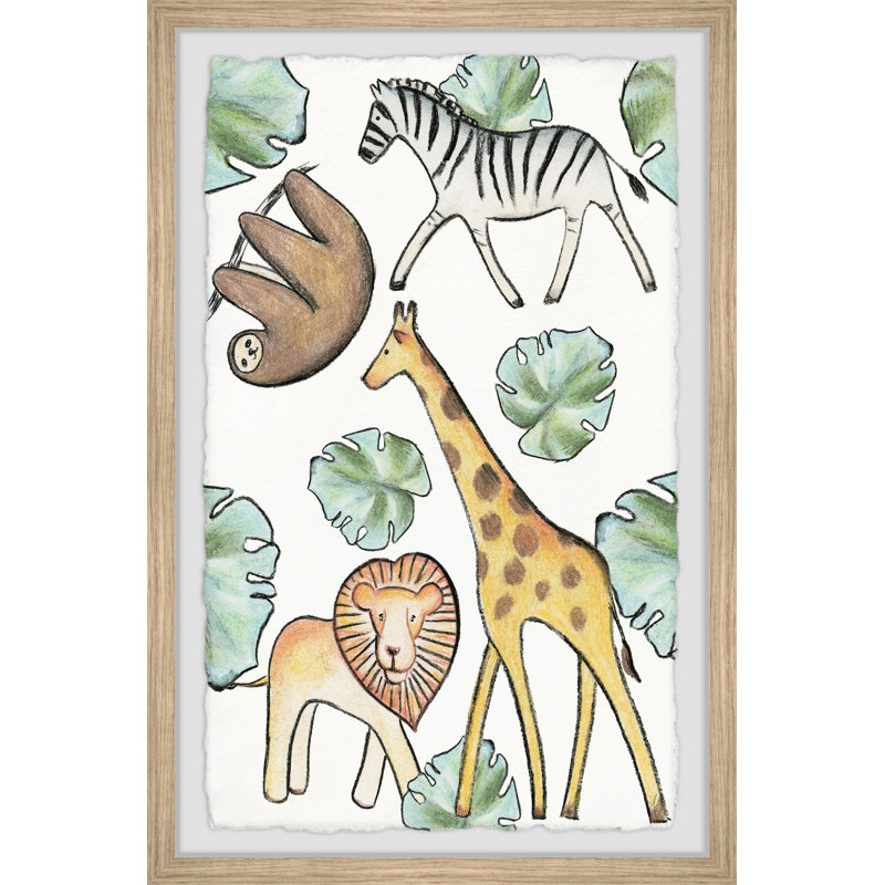 Darion Jungle And Palm Leaves - Print, 30cm H x 20cm W
