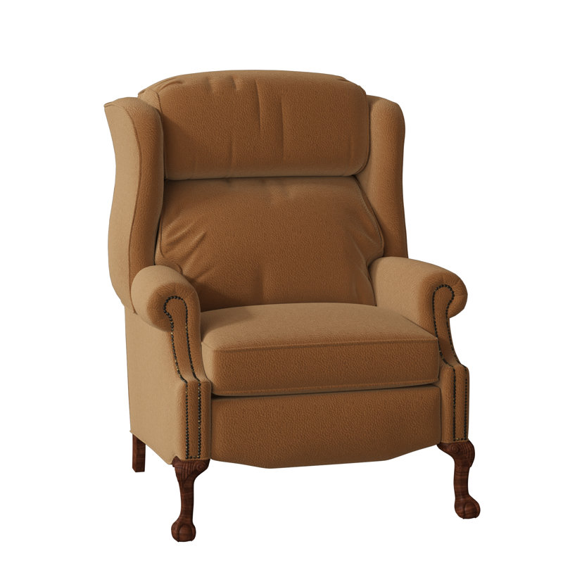 Maxwell Recliner, Aline Light Grey Genuine Leather, Cobblestone, Power