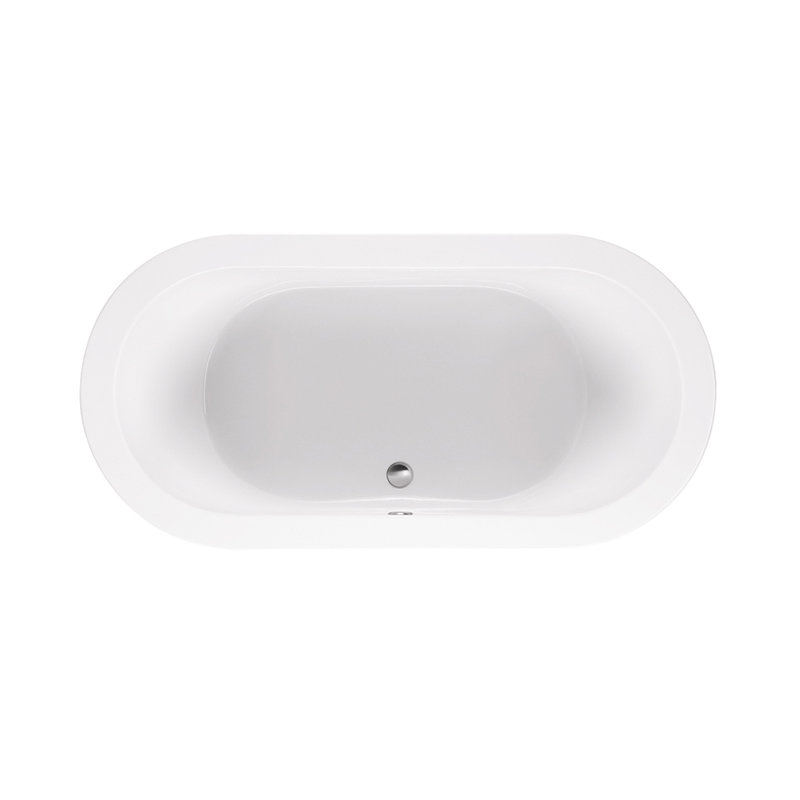 New Yorker 2 Soaker Tub - Matte, Undermount, 22.75" H x 65.5" W x 32" D