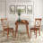 Kaylam Drop Leaf Rubber Solid Wood Dining Set-481513568-481513583