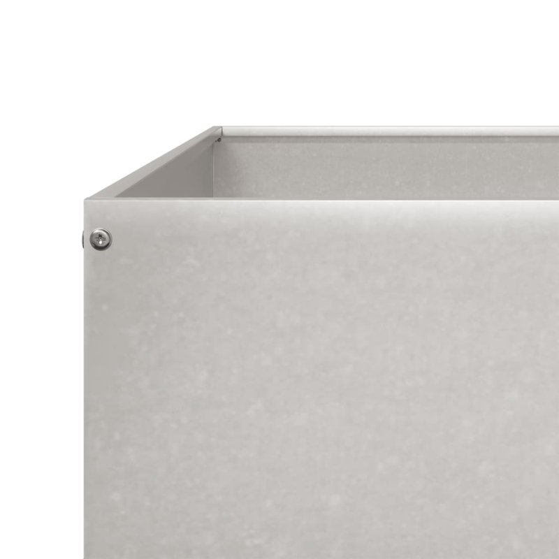 Aryonna Planter Box, Stainless Steel, 7.28" H x 39.37" W x 39.37" D