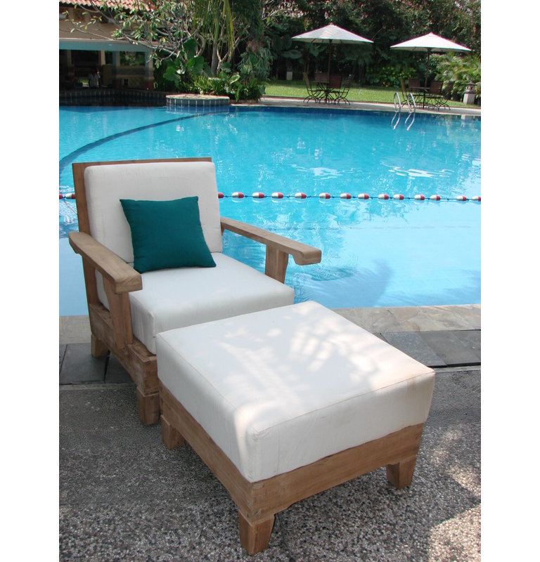 Caranas Outdoor Lounge Chair, Natural