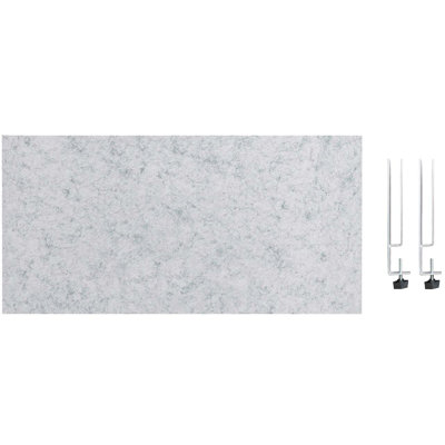 Soundsorb Edge Clip Desktop Privacy Panels - 24" X 12" Rectangular