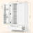 Farmhouse Kitchen Pantry – Refrigerator-Style Doors, 1 Large Drawer & Adjustable Shelves