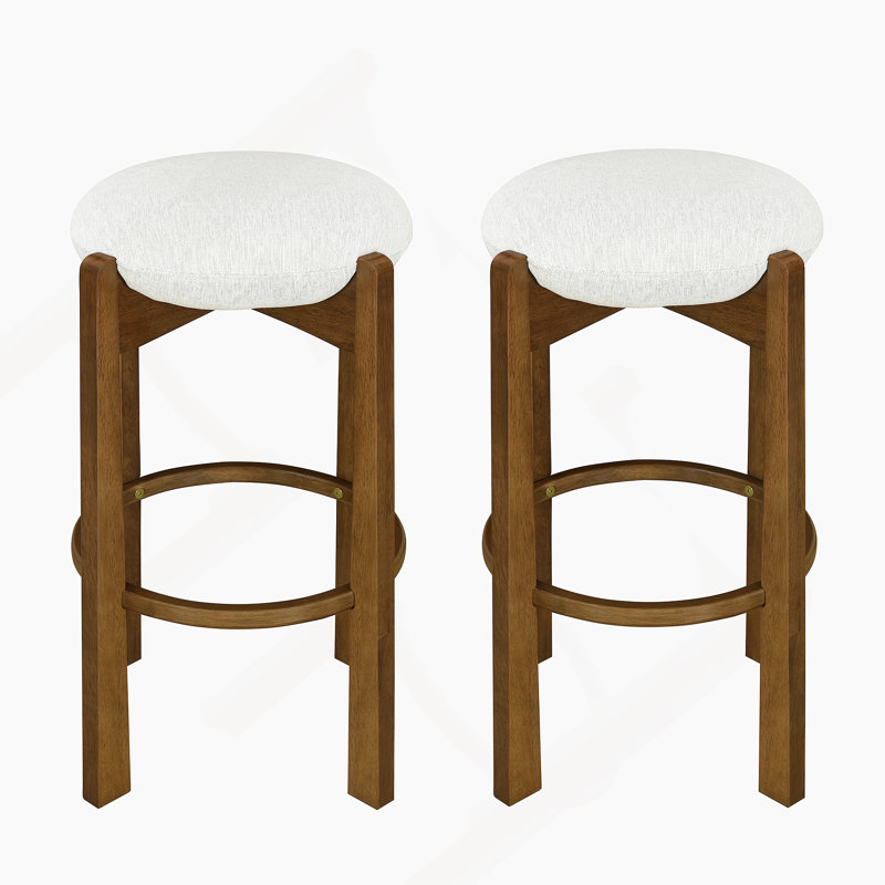 Ensemble de 2 tabourets de bar réglables avec dossier et repose-pieds, confortables et élégants pour la cuisine et les pubs - gris