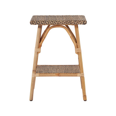 Table de bout en bois massif avec rangement Rooney