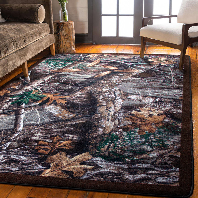Realtree EDGE Camouflage Area Rug, Rectangle 2'8" x 3'10"