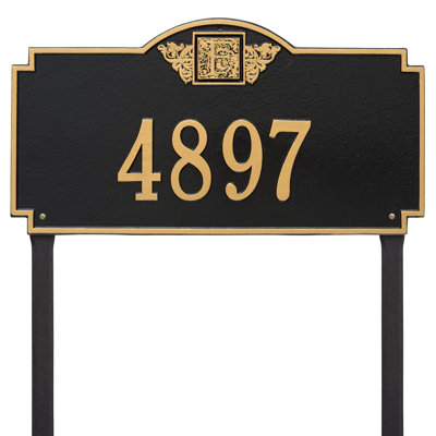 Monogram 1-Line Lawn Address Sign