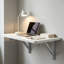 Space-saving Floating Wall-Mounted Rectangular Fold-Down Table-1487167566