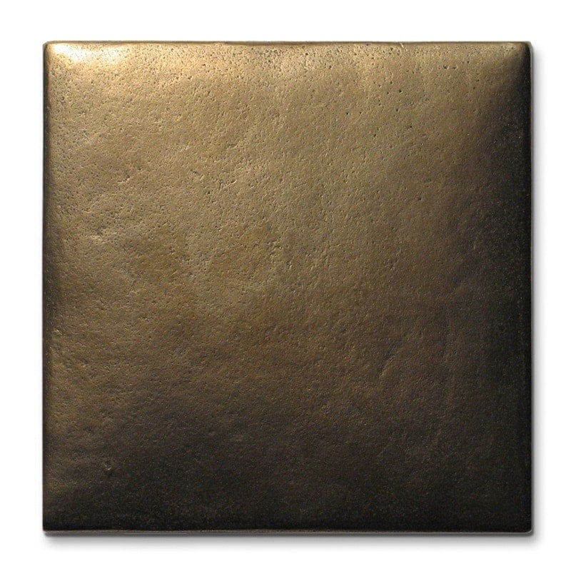 Carreau décoratif en métal 3 po x 3 po Cabochon, Bronze traditionnel