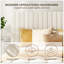 Structure de grand lit, lit plateforme tapissier en velours avec tête de lit réglable en hauteur, structure robuste et lattes, conception silencieuse, compatible avec les matelas sans ressorts, facile à assembler, beige-287477025-287477027