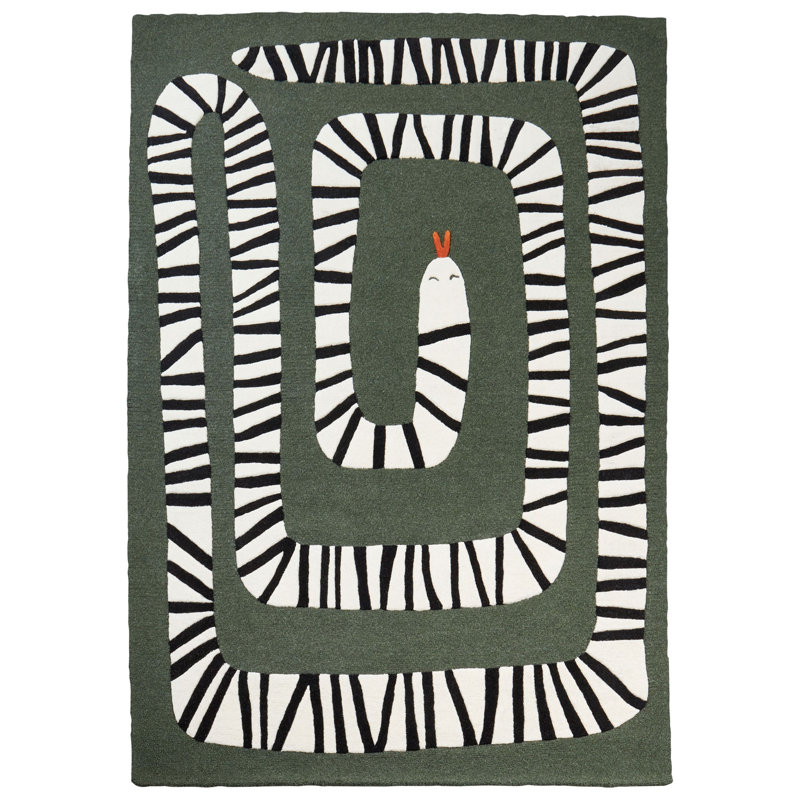 Rawaan Animal Print Hand Tufted 160cm X 230cm Area Rug