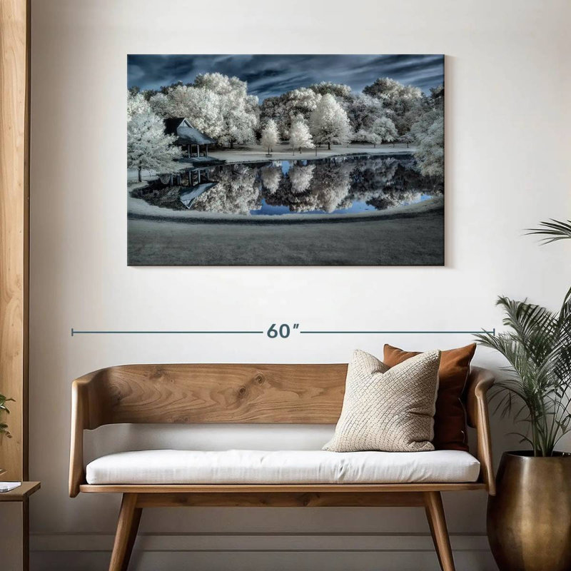 Paysage d'hiver Alvord, H 30 po x l 45 po