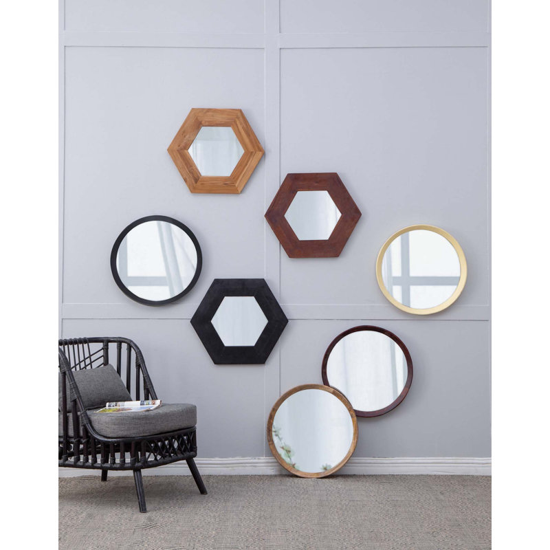 Miroir mural 20 po x 1,5 po, Naturel