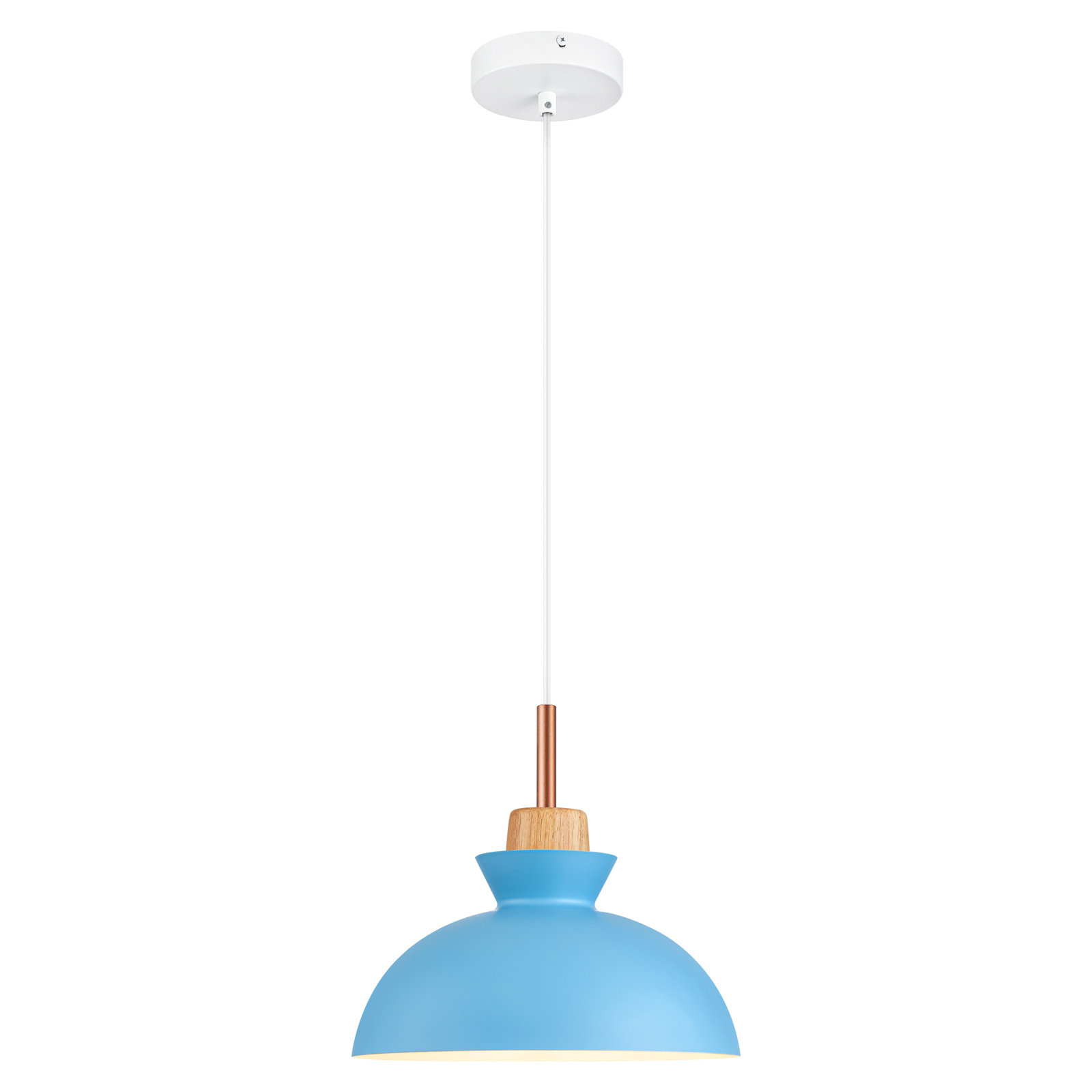 Ozma 1 - Light Single Dome Pendant, Blue Bird