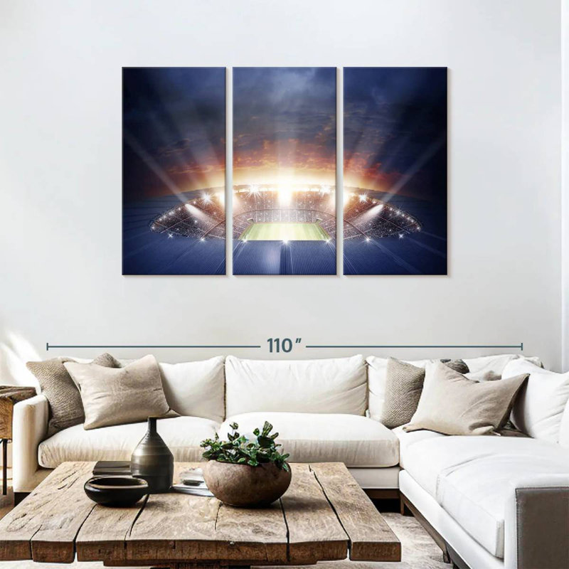 Lumières du stade de football Sireci, H 48 po x l 74 po
