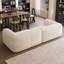 Canapé modulaire moderne en chenille blanc crème-577635957