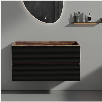 Ensemble de meuble-lavabo mural flottant pour salle de bain moderne Grace